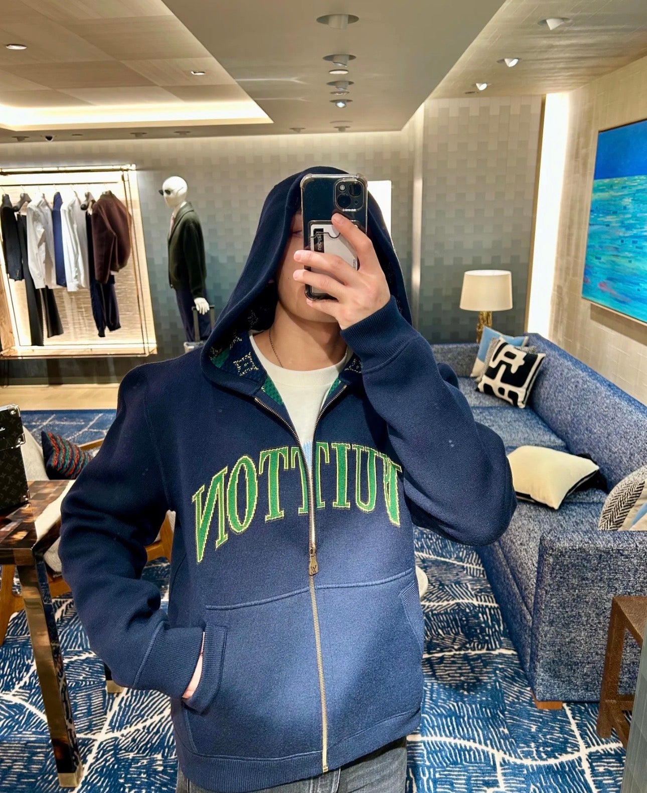 Sweat à capuche double-face Monogram réversible 10/10