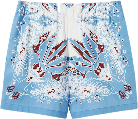 SHORTS GG BANDANA PRINT COTTON SHIRT