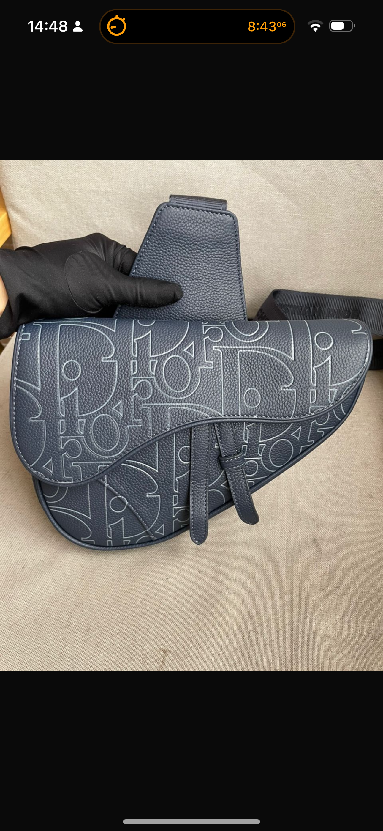 Sac saddle bleu 10/10 facture