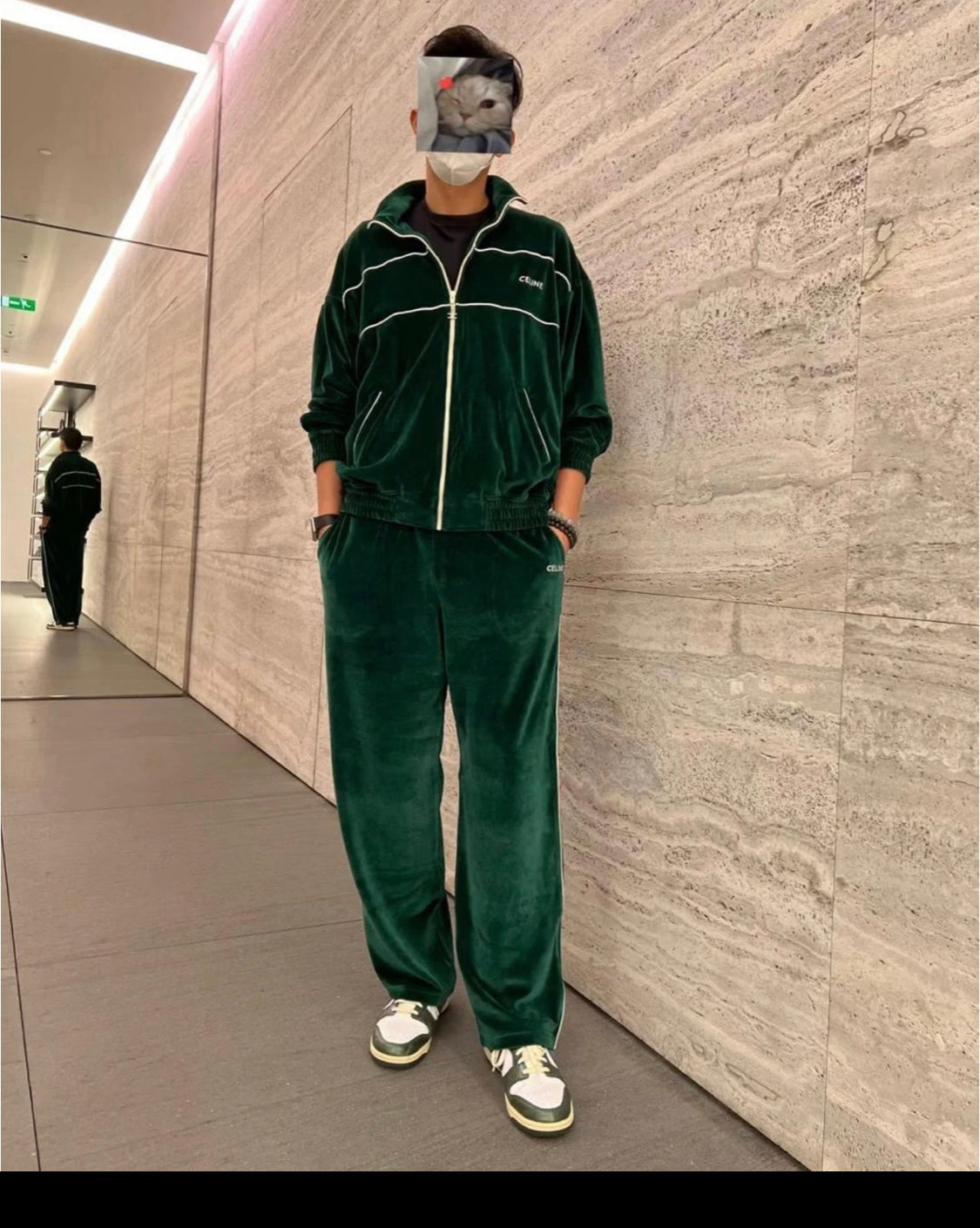 CLN-Samt-Trainingsanzug