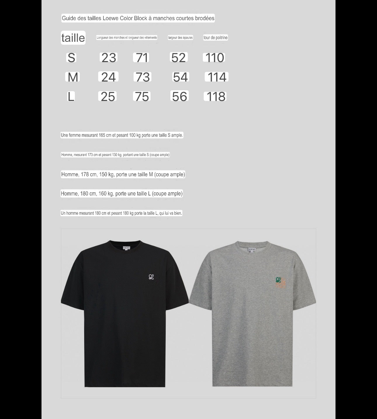 T shirt Loew Grey logo orange brodé 🍊 10/10