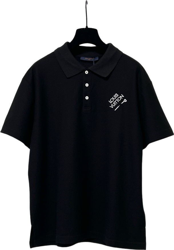 Schwarzes LV-Poloshirt