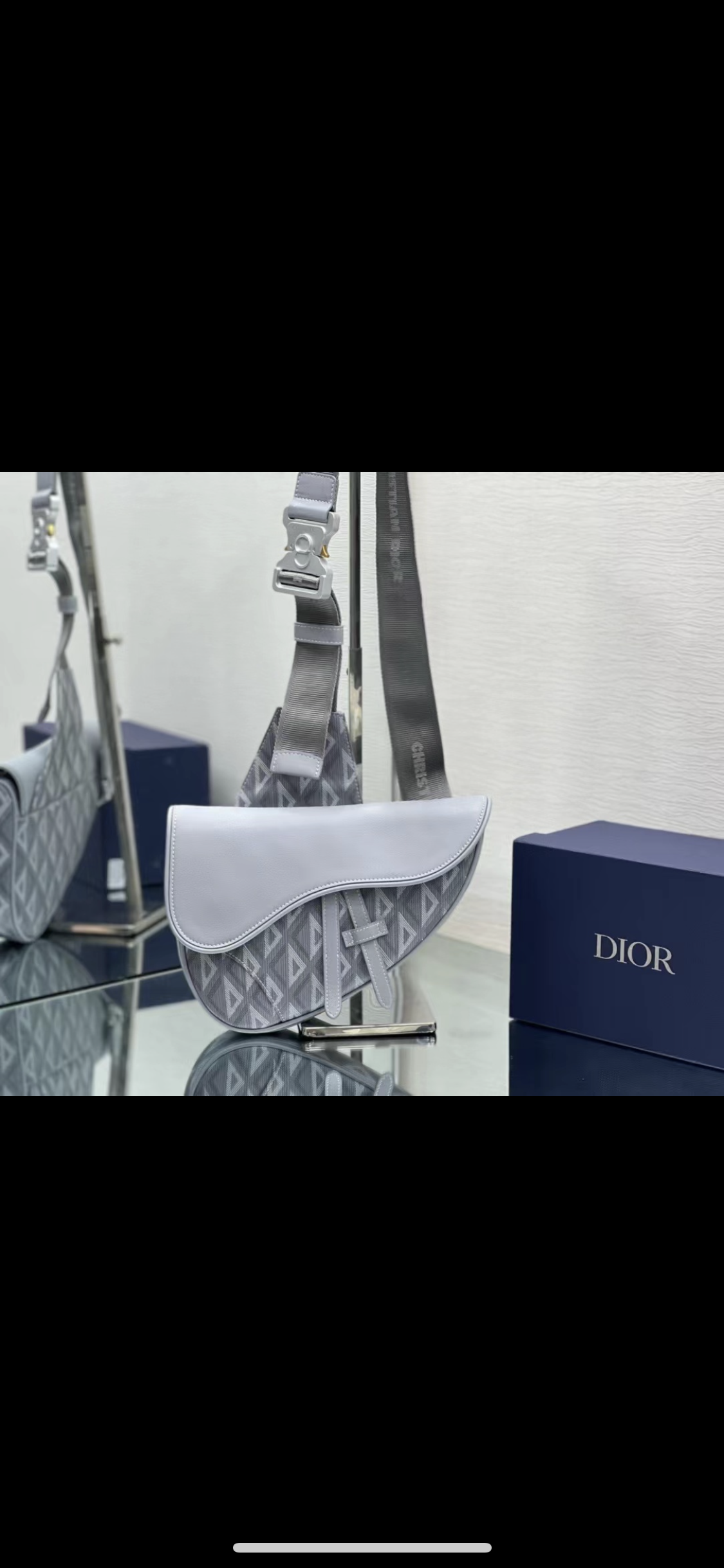 Sac saddle Grey facture