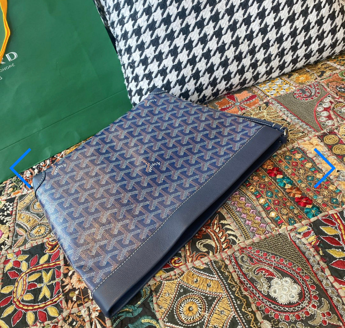 Pochette conti blue navy facture