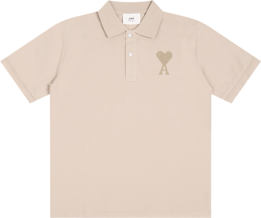 Polo blanc à petit logo ami de cœur blanc
