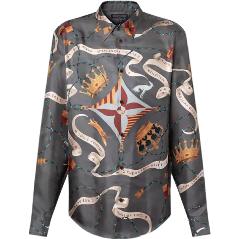Chemise lv en soie