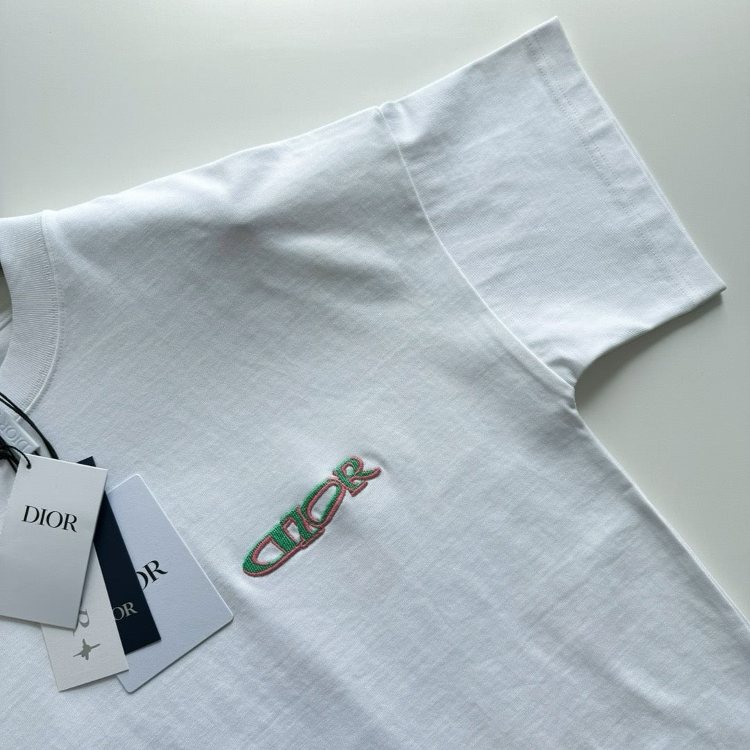 T-shirt CD AND LEWIS HAMILTON, coupe oversize Jersey de coton blanc