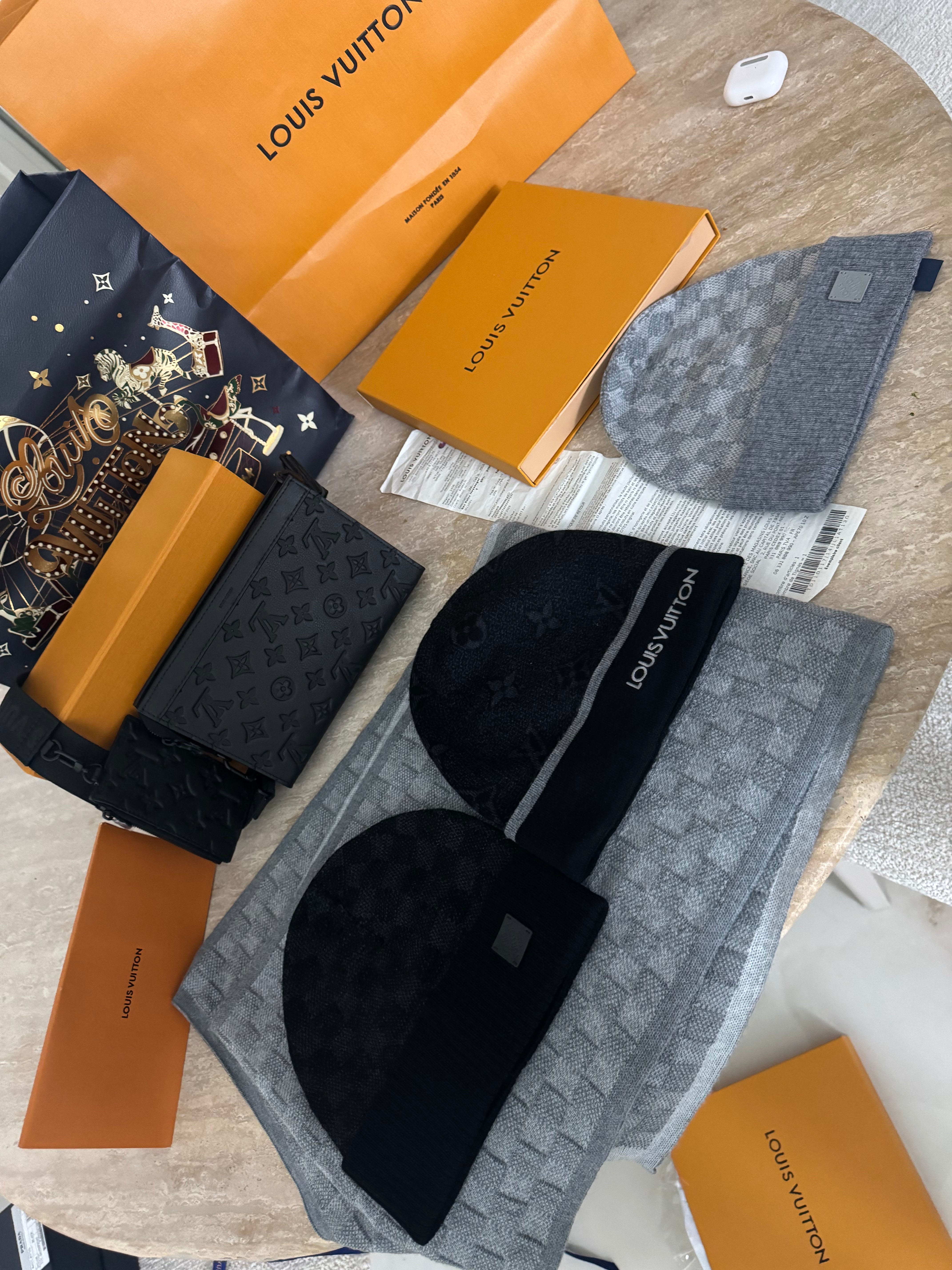 Bonnet Lv Neo Petit Damier avec ticket 📦⚡️🚚