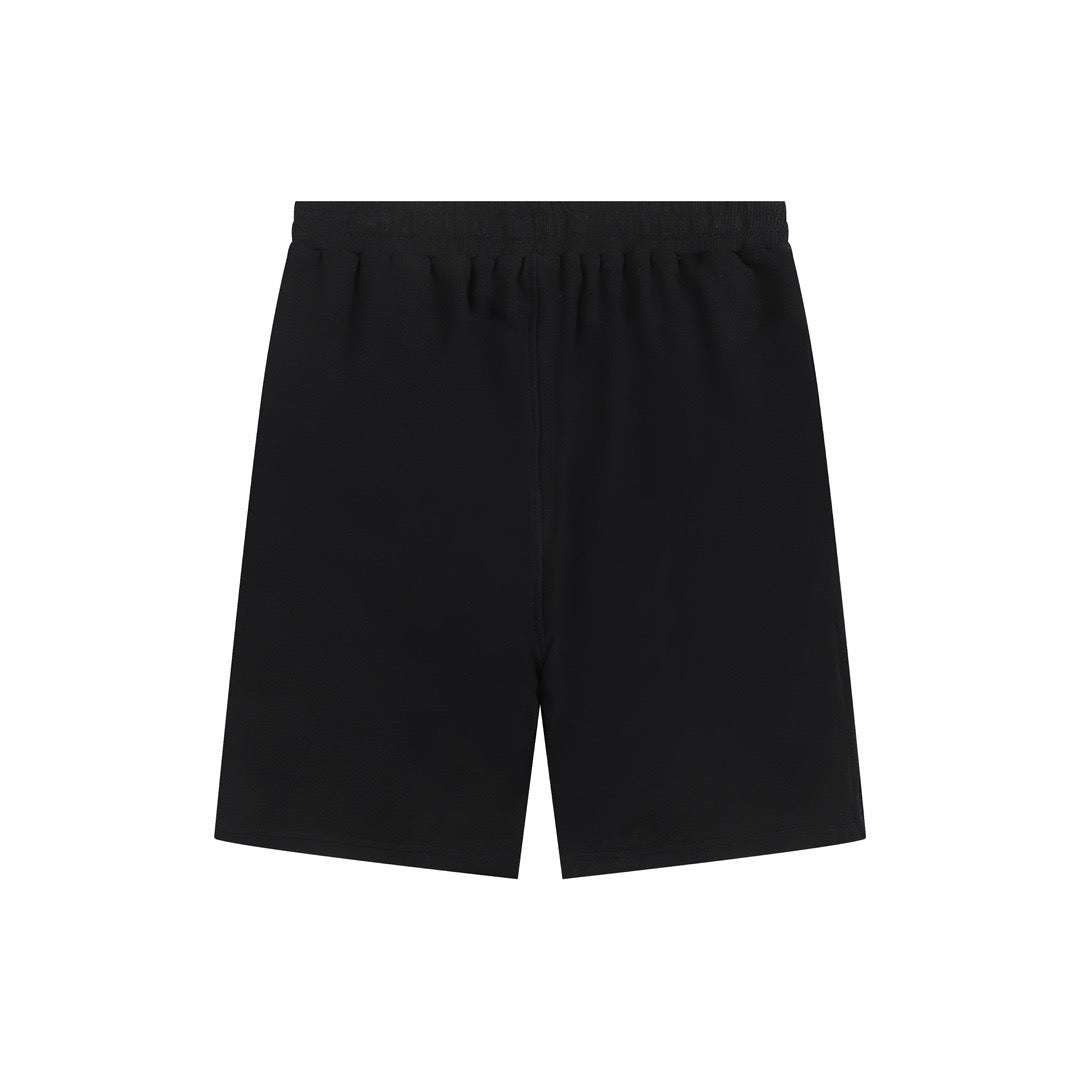 Short noir à petit logo ami de cœur blanc