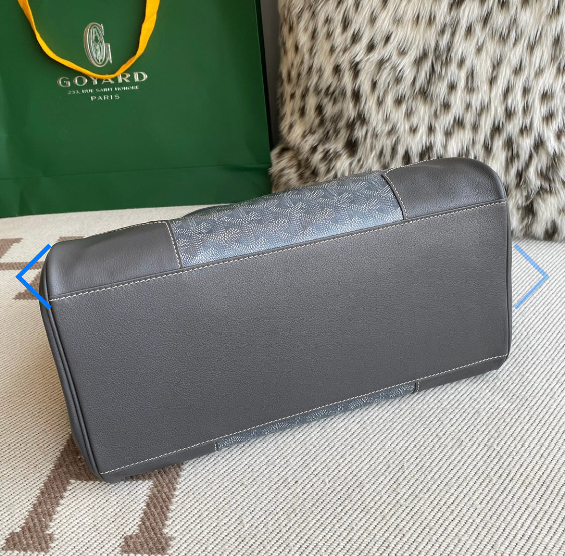 Saigon grey invoice tote bag