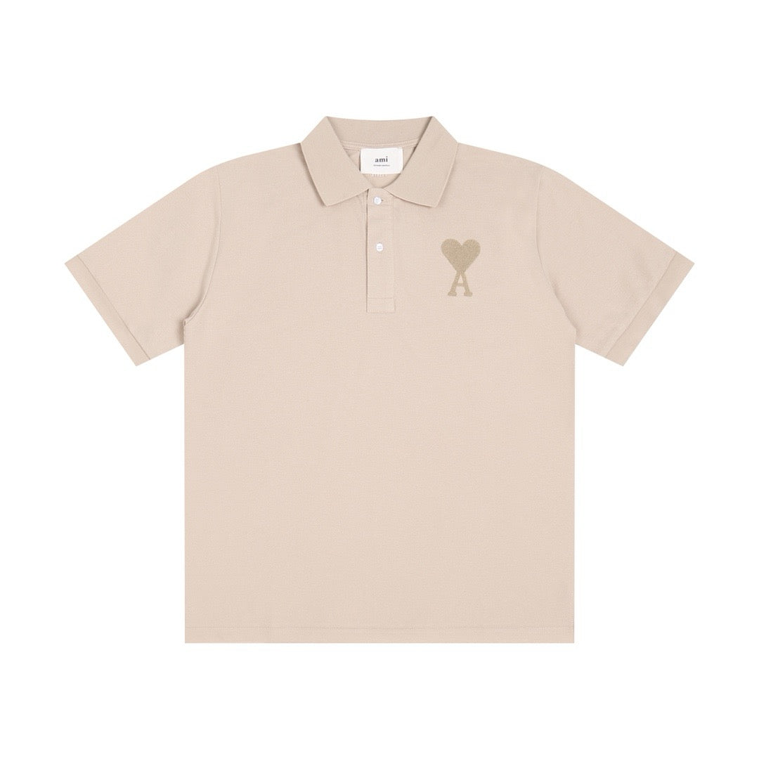 Polo blanc à petit logo ami de cœur blanc