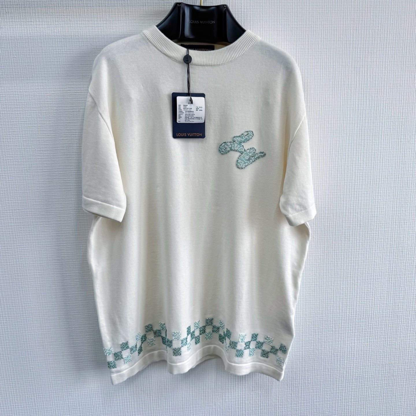 Tee-shirt lv manches courtes ornementé
