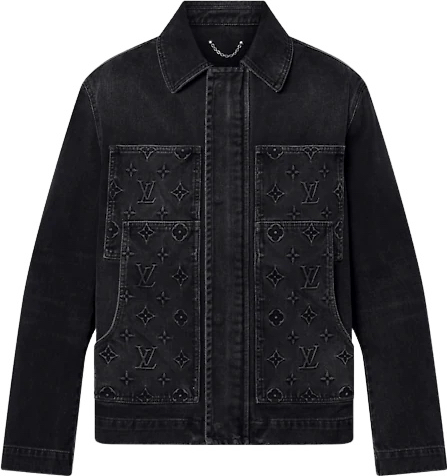 Lv black round neck top