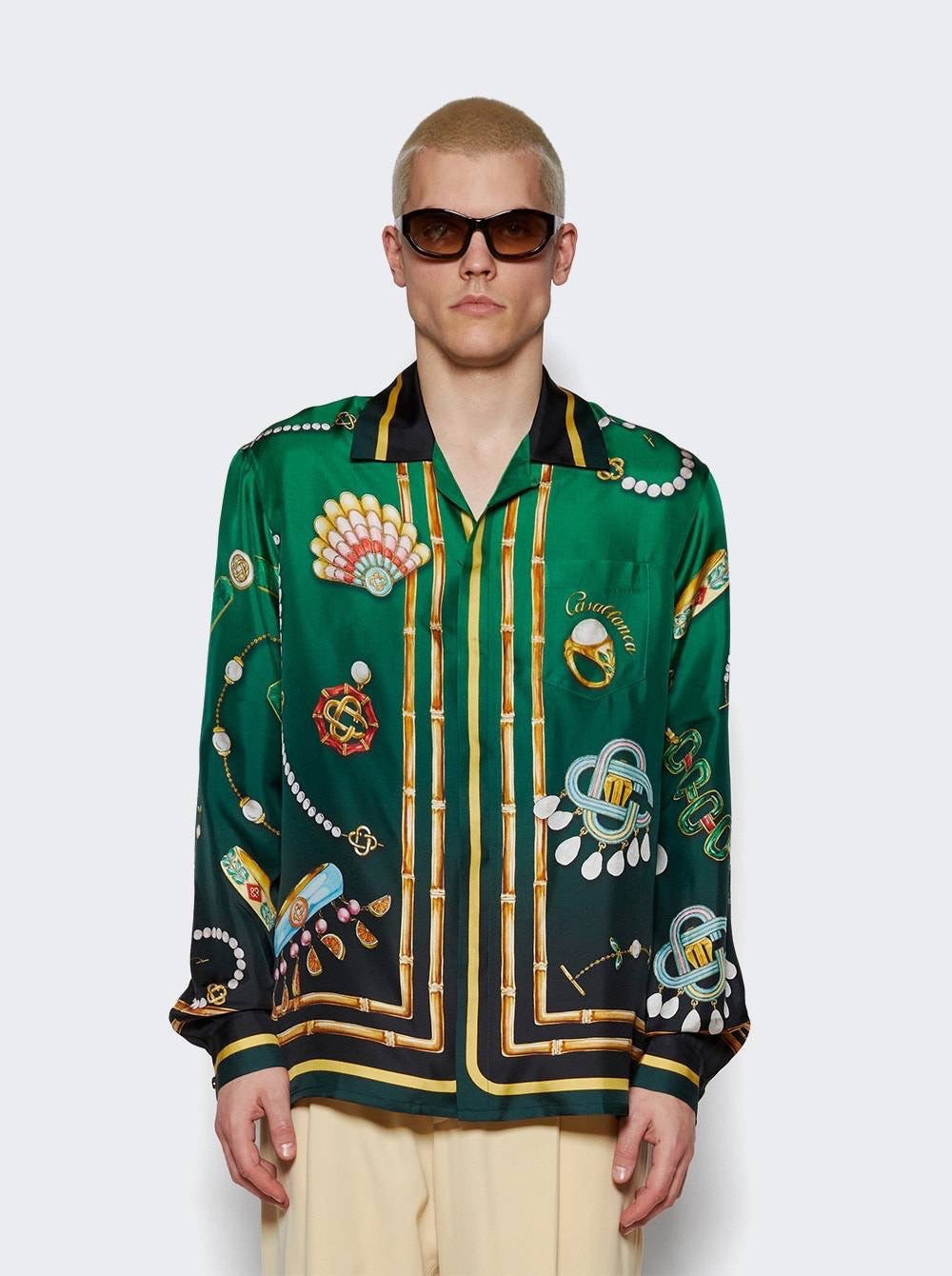 Casa printed twill shirt