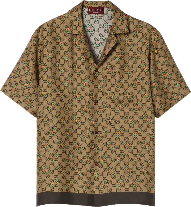 Chemise en soie GG