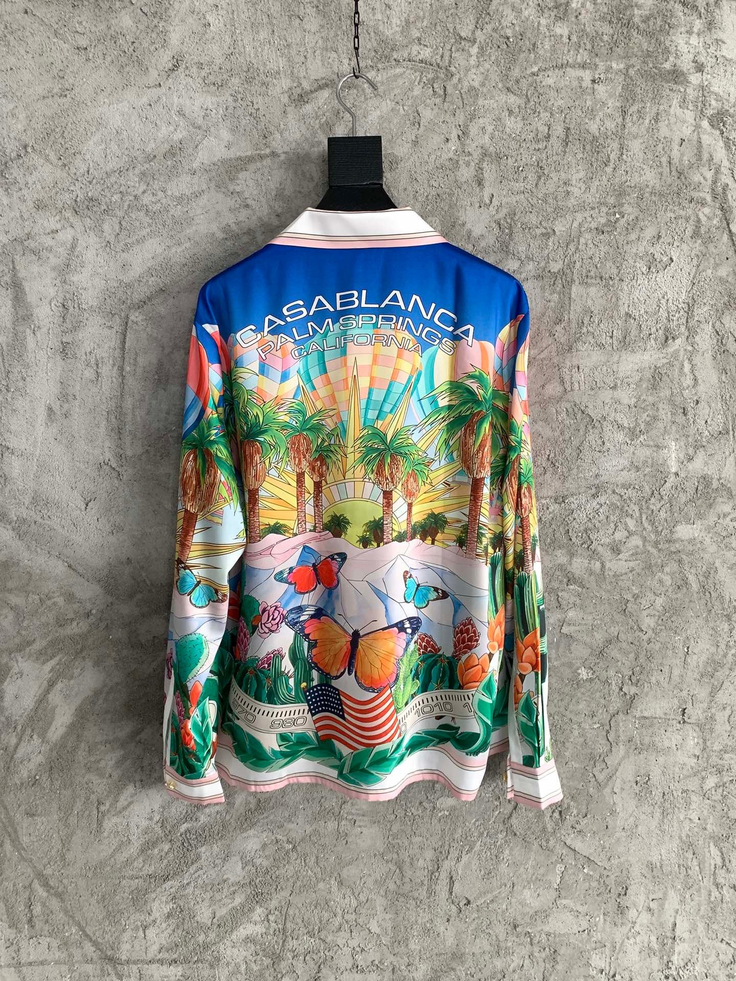 CHEMISE CASA PSYCHADELIC CUBAN COLLAR SILK SHIRT