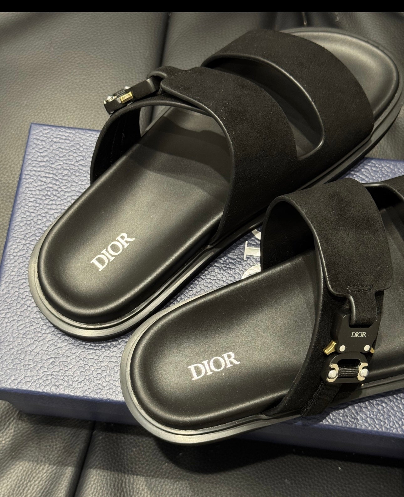 Sandale Dior Aqua Suède noir