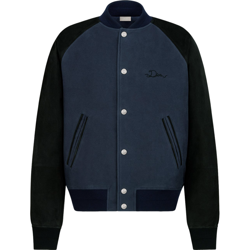 Blouson CD Varsity cuir d’agneau