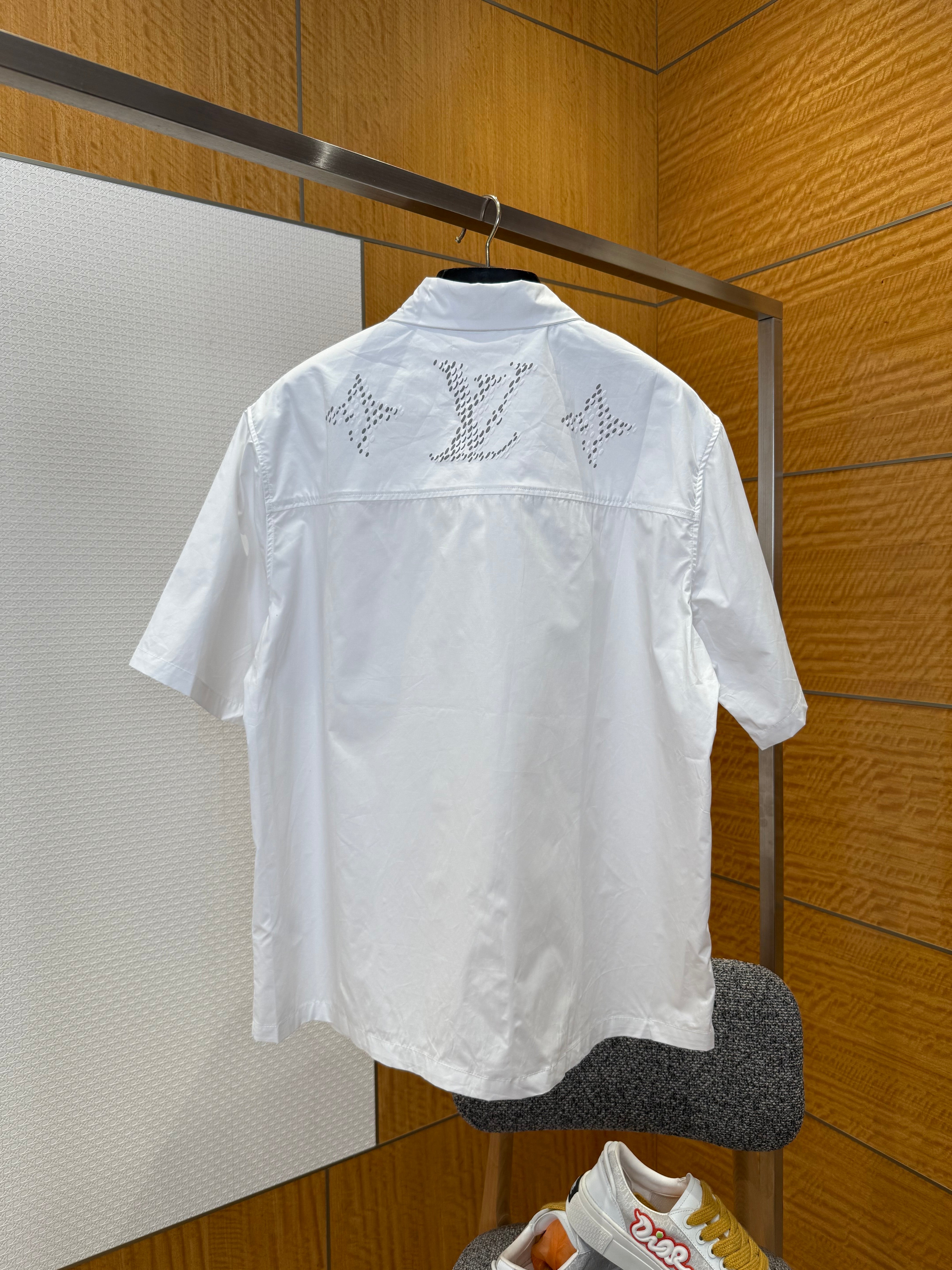 Chemise lv imprime Monogram