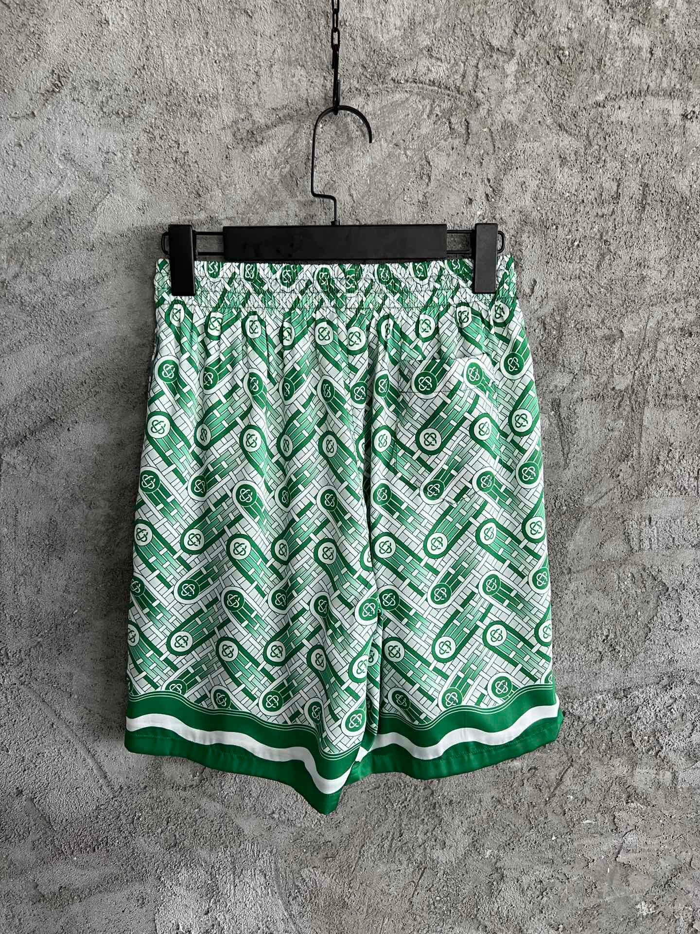 Short Casa B silk green