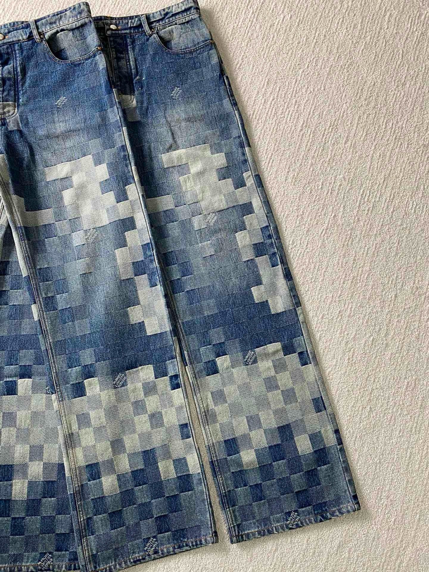 Gerade geschnittene Jeanshose von Damier