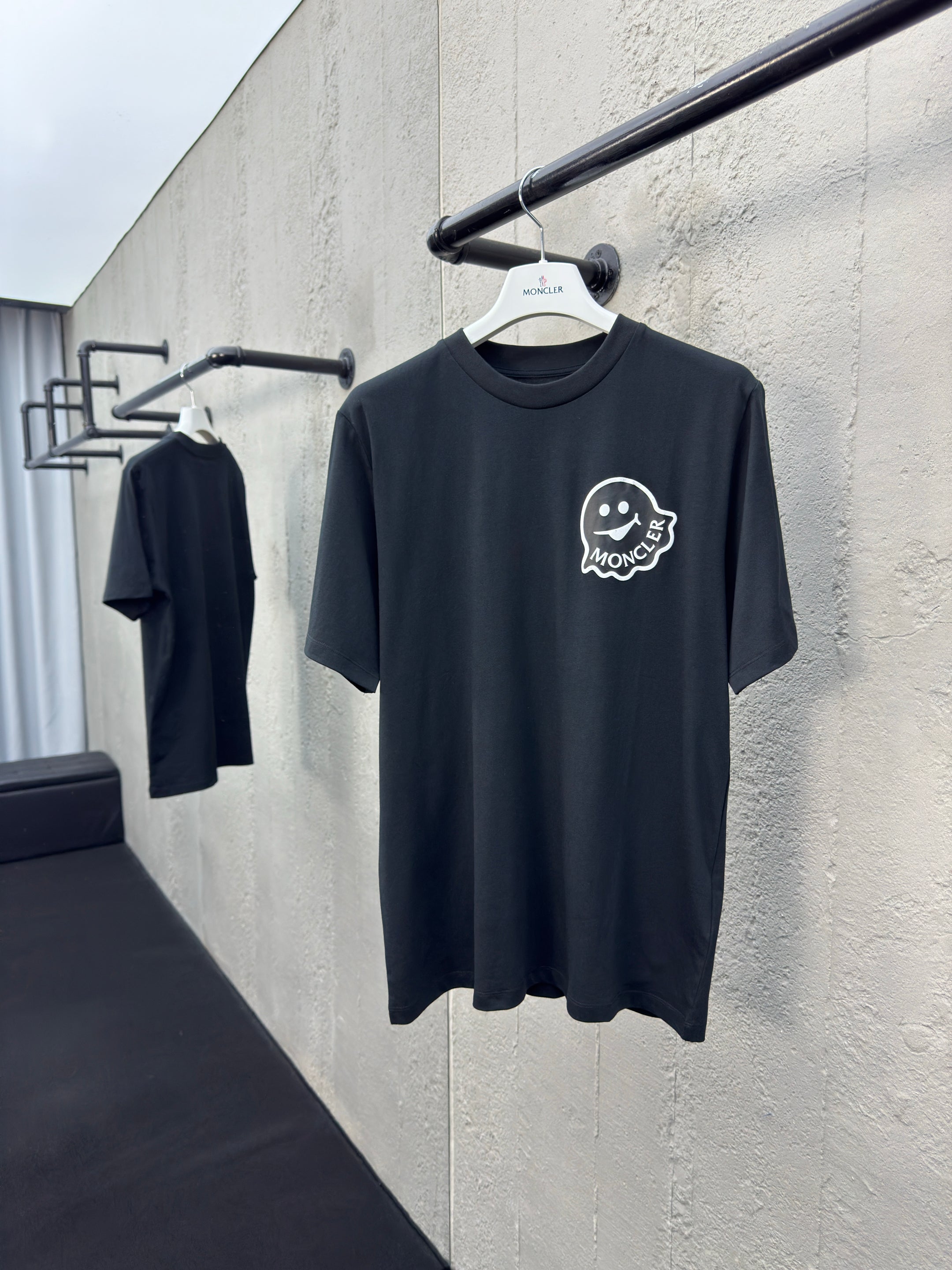 T SHIRT NOIR LOGO FANTÔME