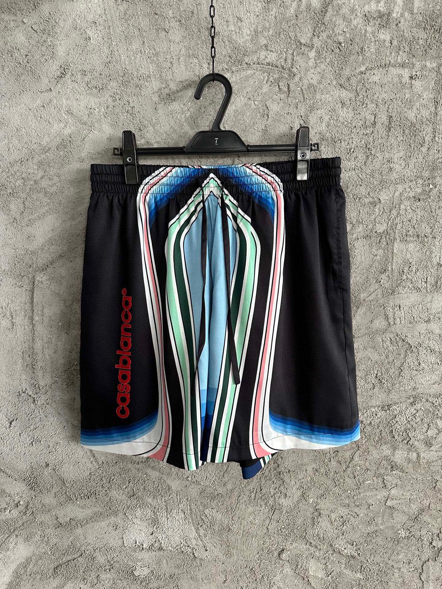 CASAB ENSEMBLE GRAPHIC MOUNTAIN SHORT SLEEVE SILK SHIRT