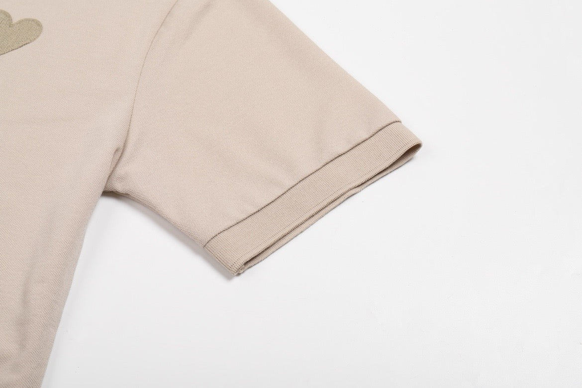 Polo blanc à petit logo ami de cœur blanc