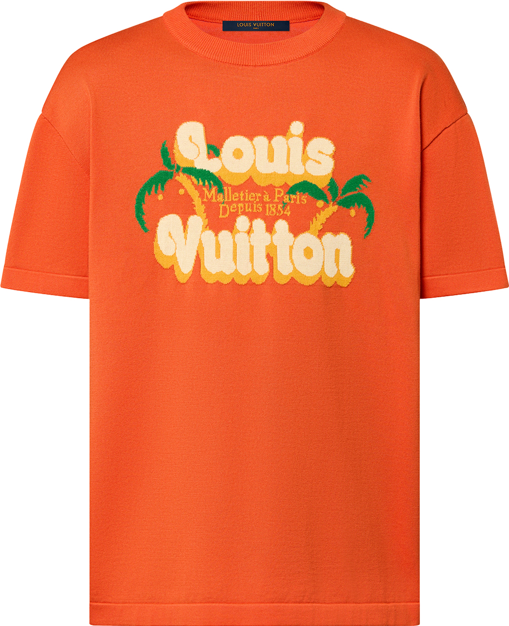 Tee-shirt lv manches courtes en coton