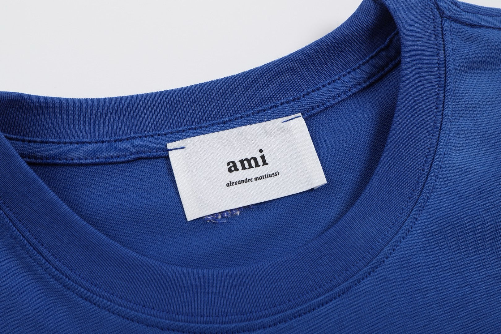 T-shirt bleu à logo ami de cœur bleu