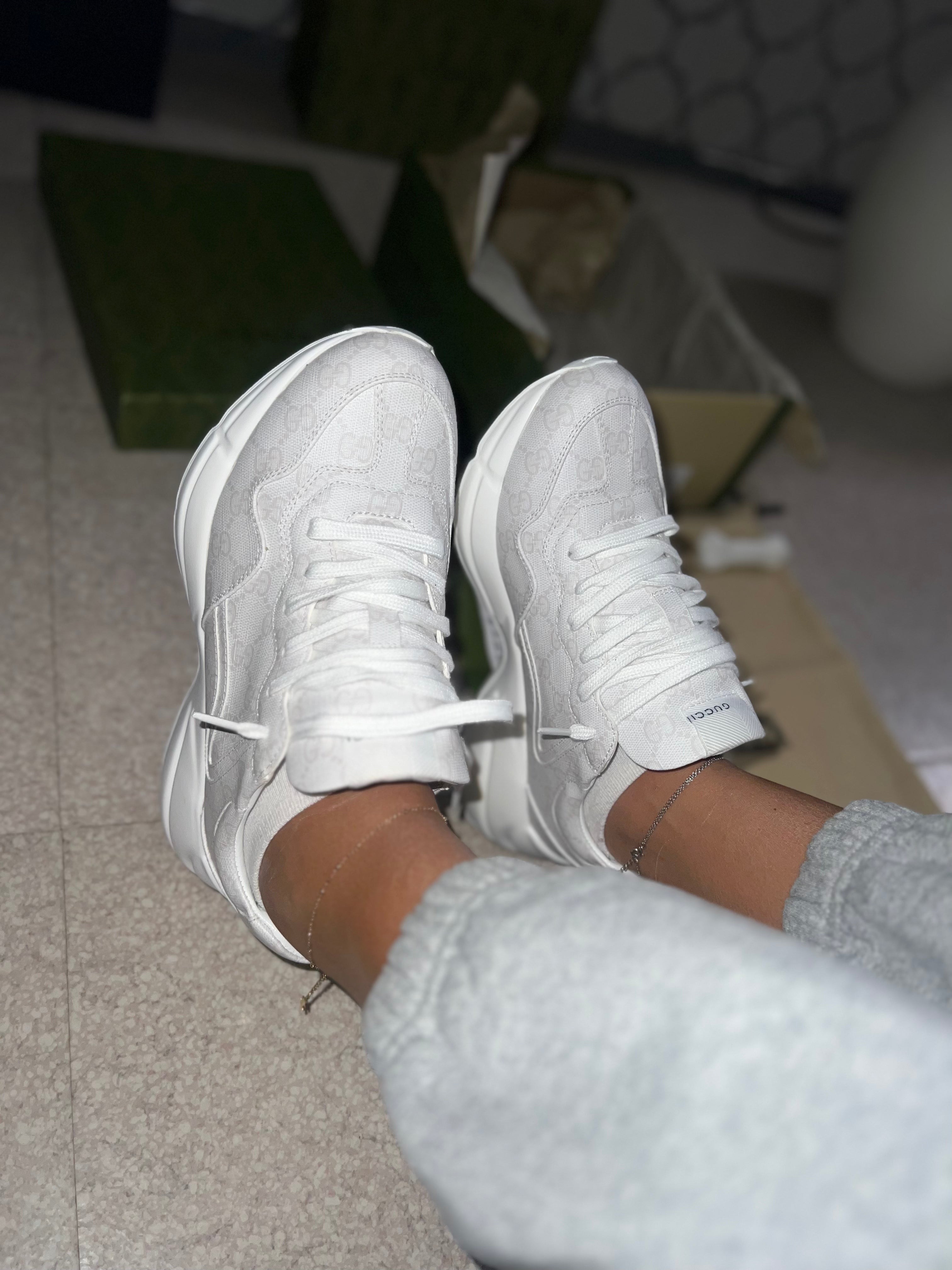 Sneakers Gg Rython White facture