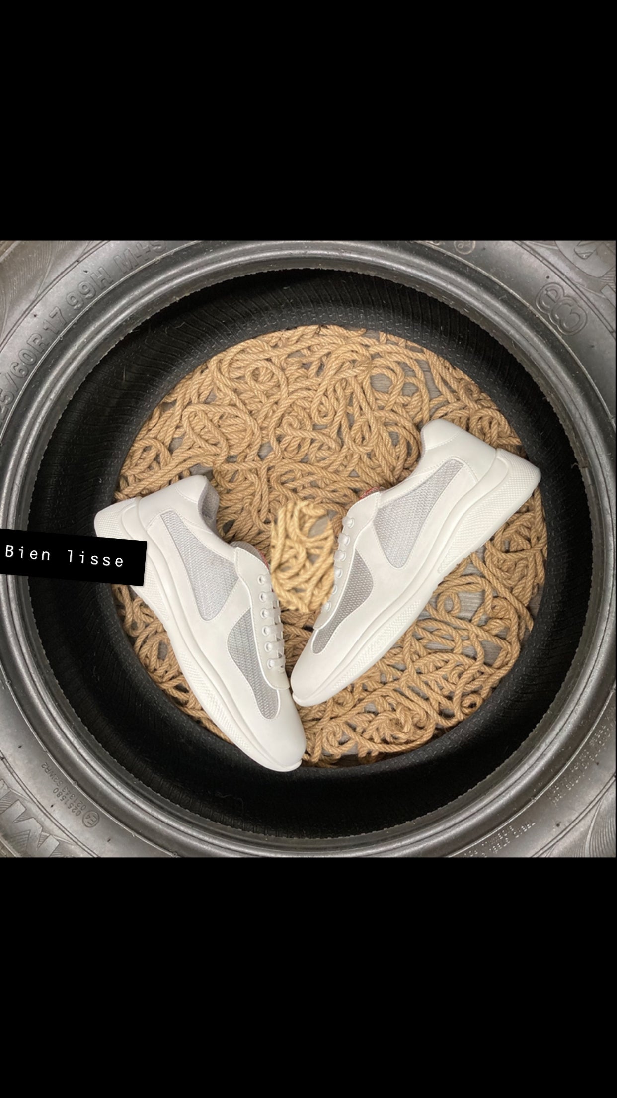 Sneakers Prd America ´ s Cup Gomme & tissu bike white