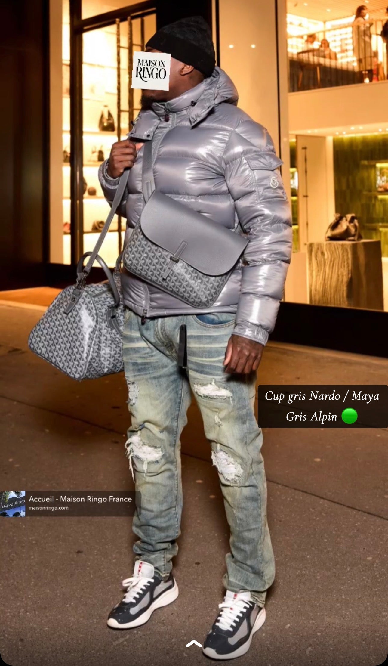 Doudoune Moncl’r Maya Grise 2025 95% 10/10 ⚡️📦🚚