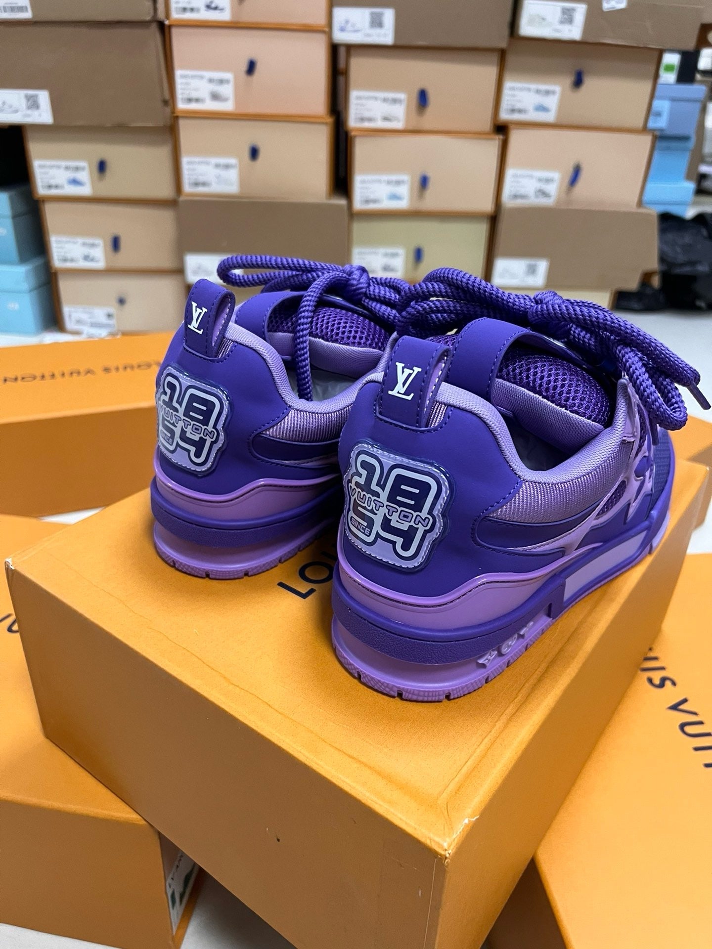 Sneakers Lv Skate violet 10/10 facture