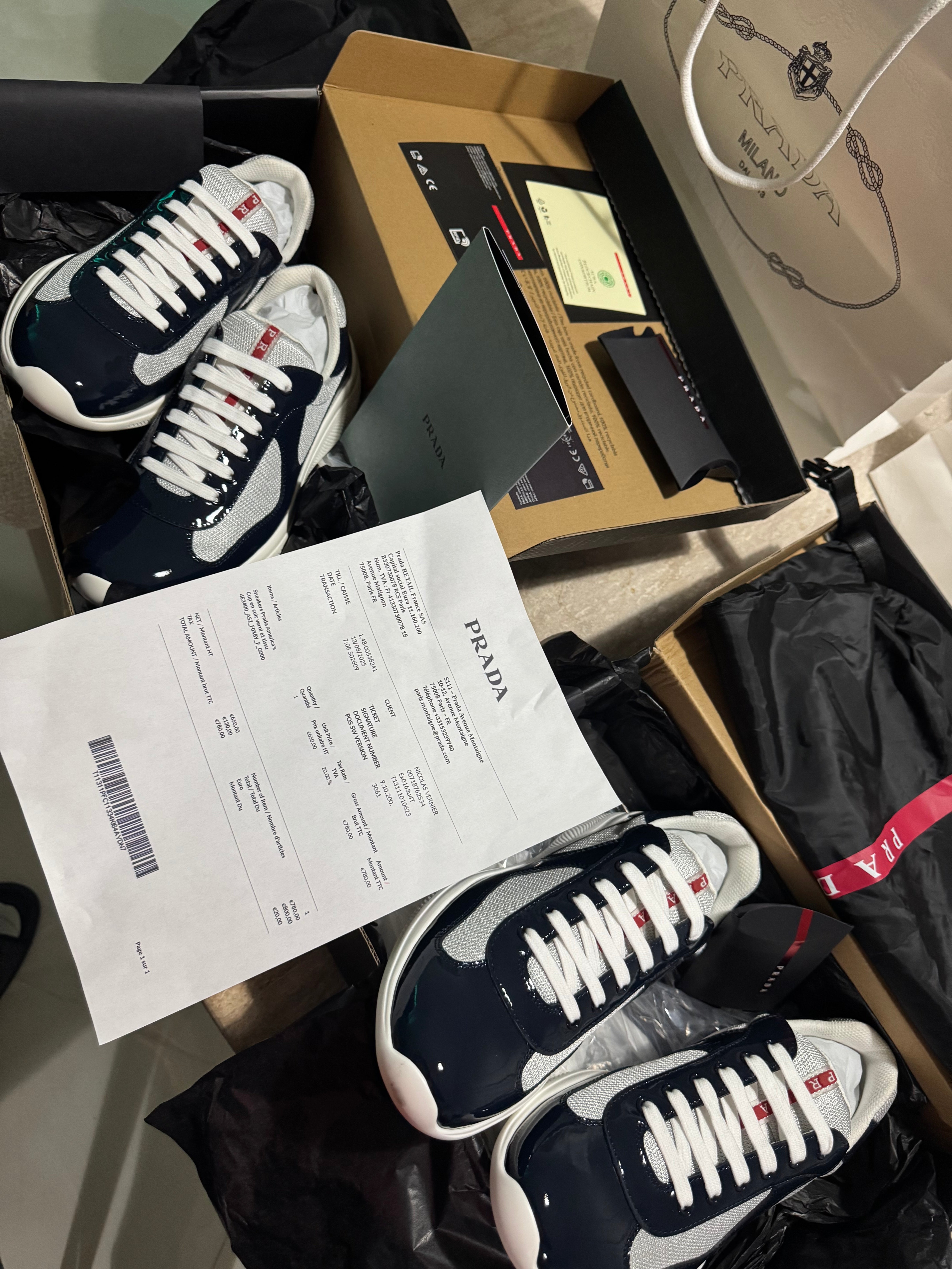 Sneakers Prd America ´ s Cup tissu bike lisse blue night 10/10 V3S 📦🚚⚡️