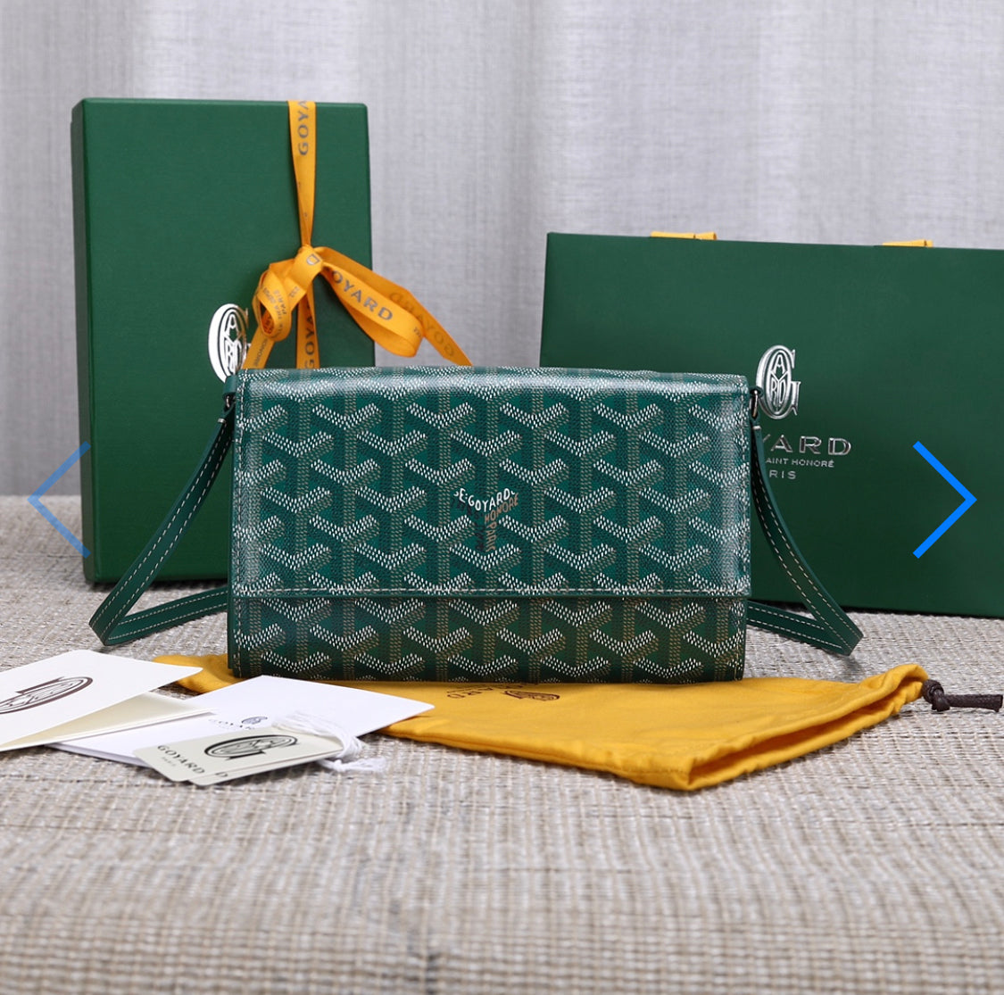 Portefeuille Pochette green varenne facture