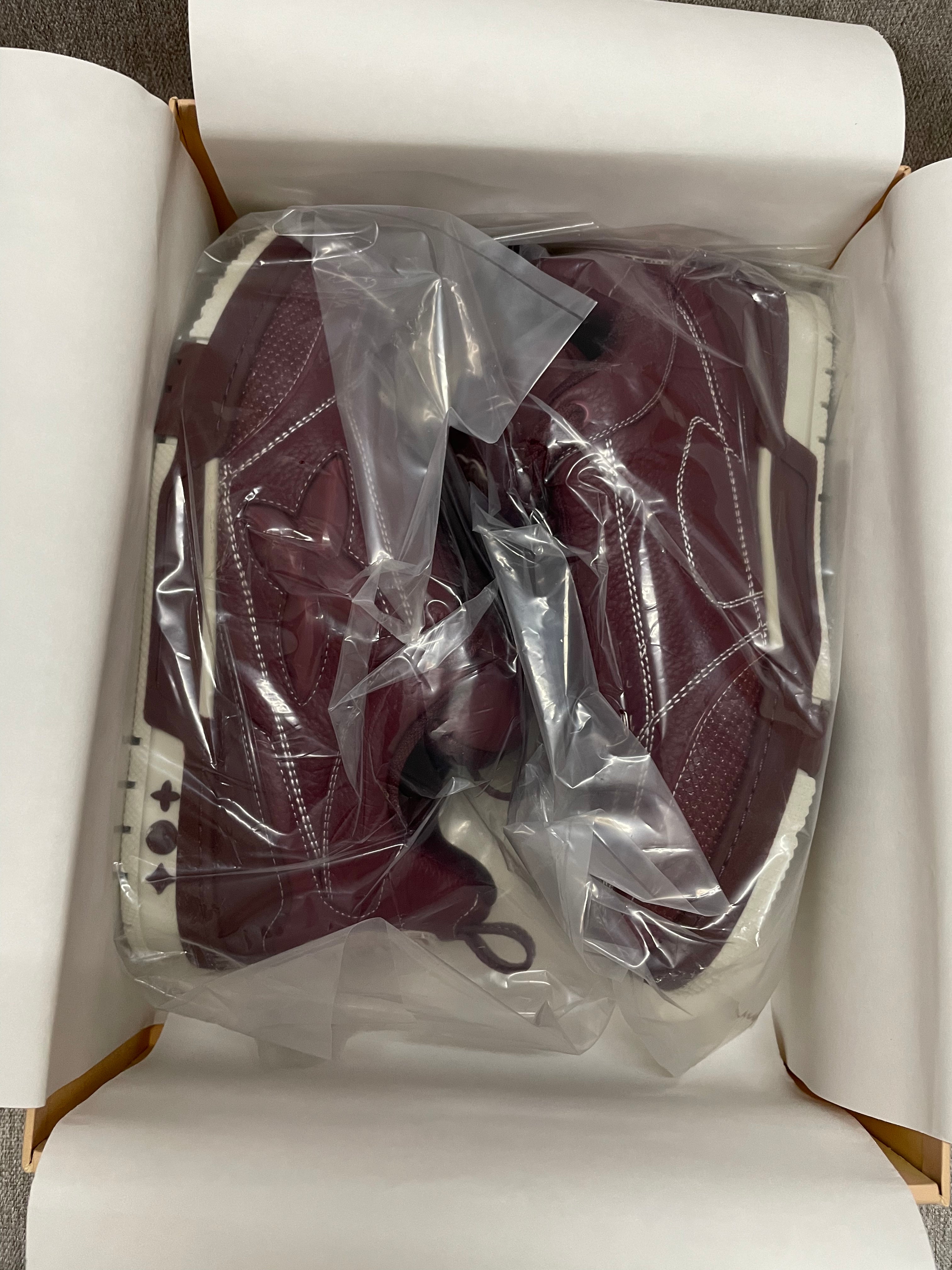Sneakers Lv Skate bordeaux facture