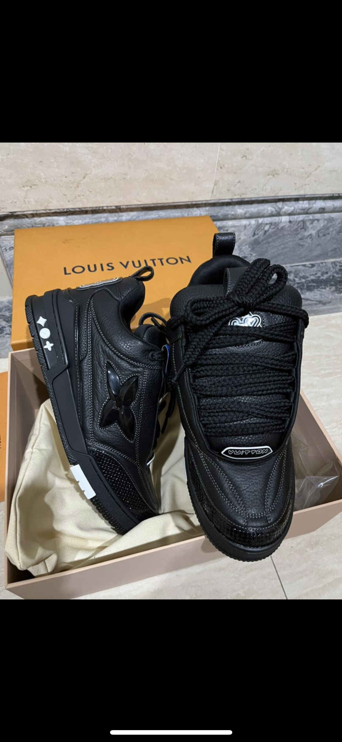 Sneakers Lv Skate black 10/10 facture