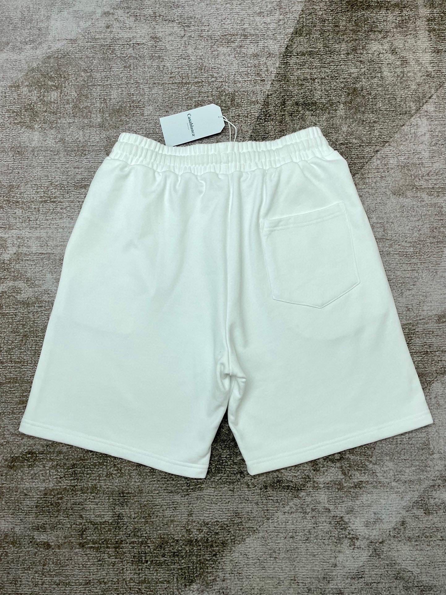 Baumwollfleece-Shorts für den Frieden Weiß