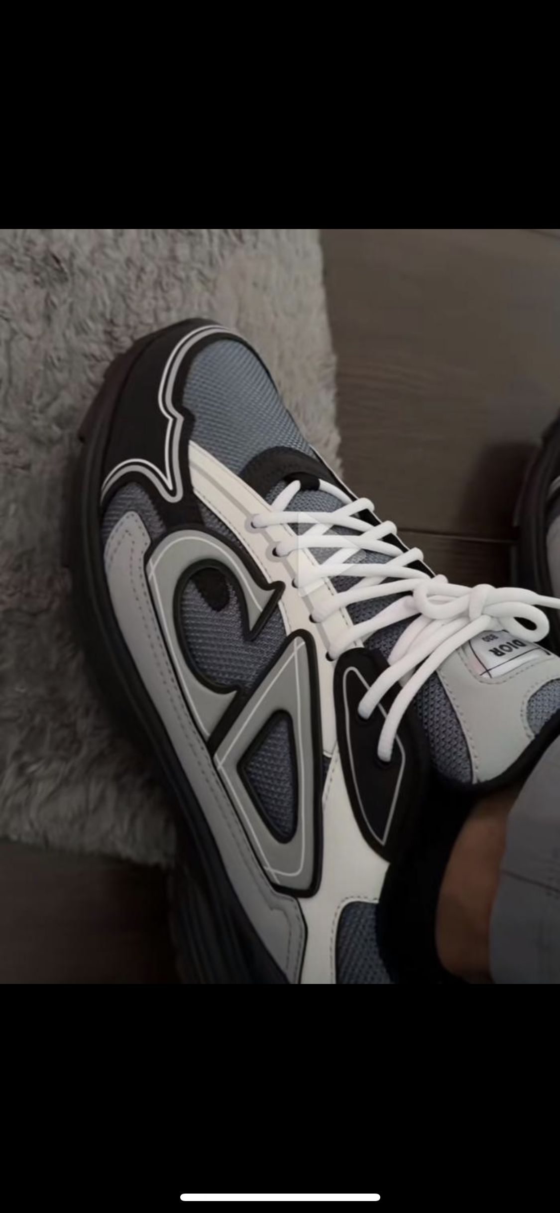 SNEAKERS B30 V3 VERSION BIEN LISSE GRIS BLANC RÉFLECTIVE RÉACTION CORRECTES FACTURE PACKAGING COMPLET