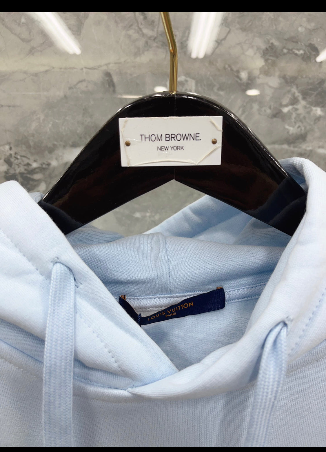 Lv sweatshirt invoice blue sky / white