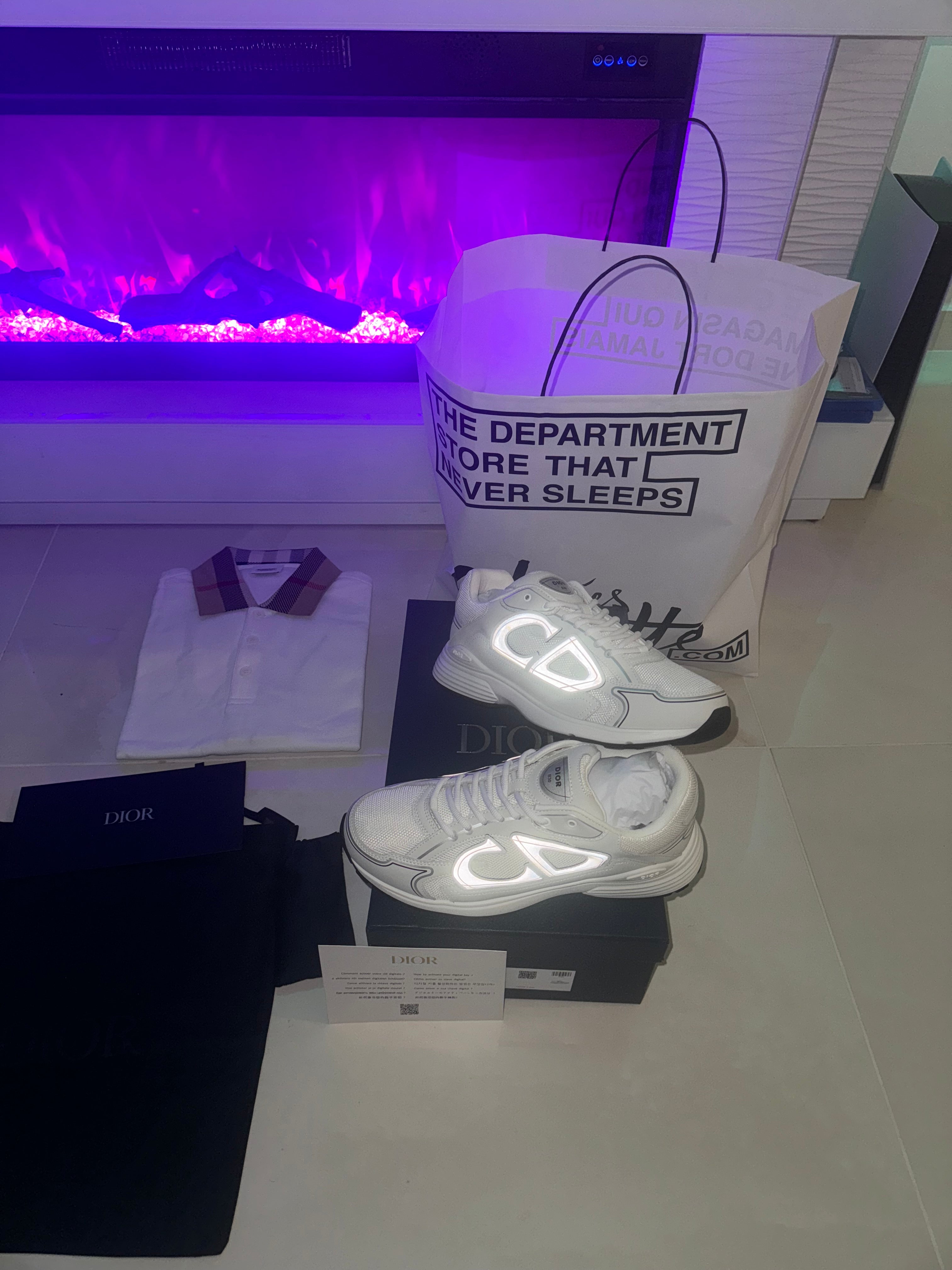 SNEAKERS B30 V3S 2025 💡 VERSION BIEN LISSE WHITE RÉFLECTIVE RÉACTION CORRECTES FACTURE PACKAGING COMPLET MODÈLE POUSSÉ