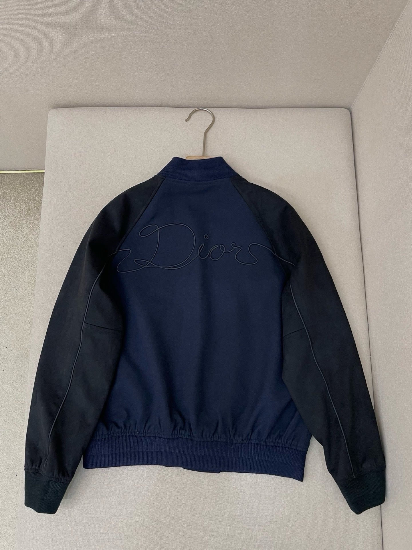 Blouson CD Varsity cuir d’agneau