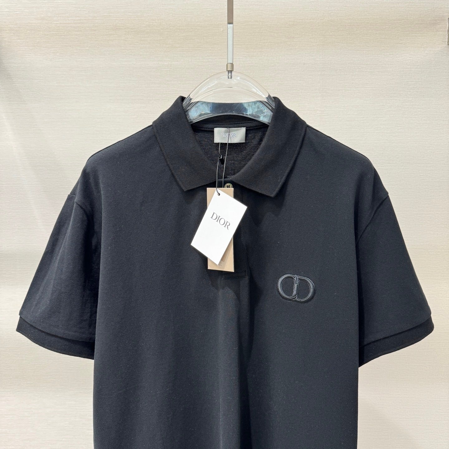 Polo CD Icon, coupe relax Jersey de coton noir