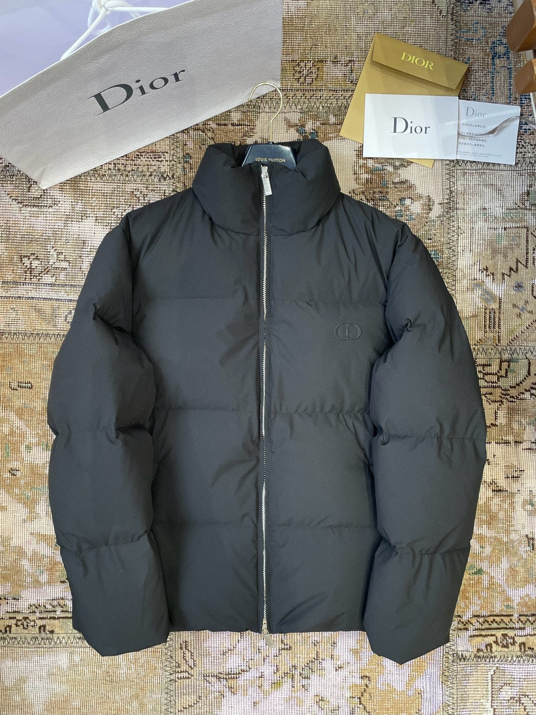 Doudoune cd oblique Jacquard coton mélange