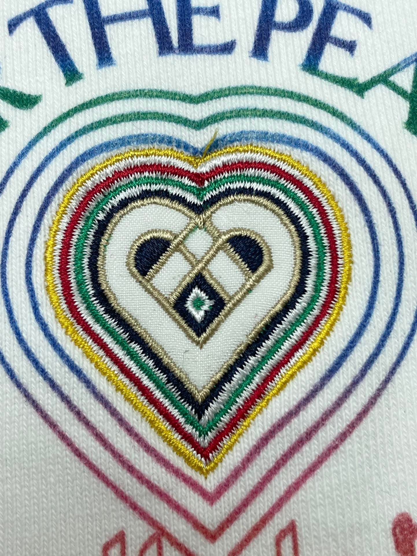 Baumwollfleece-Shorts für den Frieden Weiß