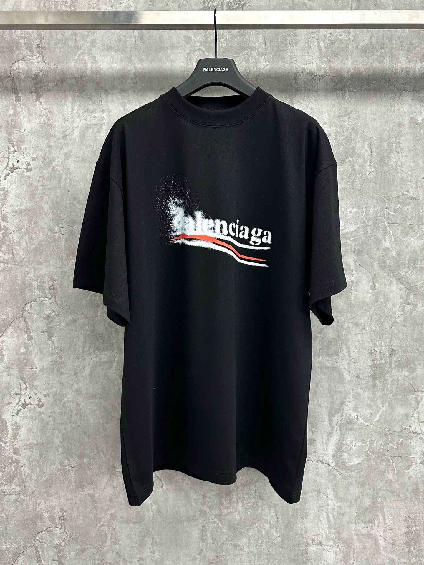 Blncg oversized black cotton t-shirt