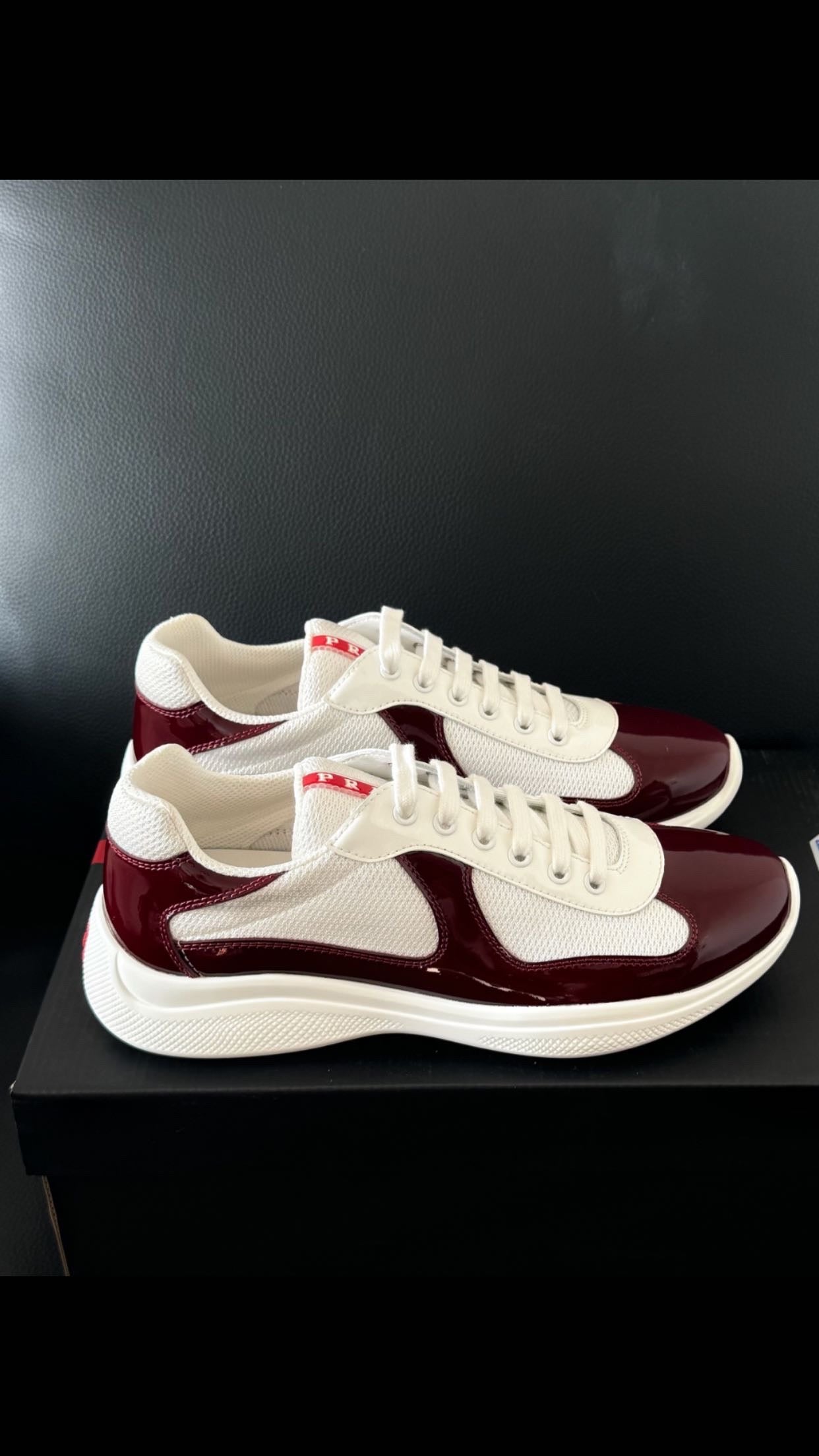 Sneakers Prd America ´ s Cup bordeaux tissu bike lisse 10/10