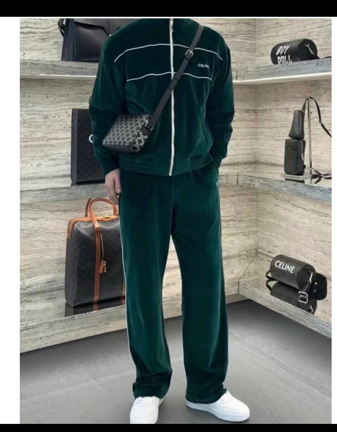 CLN-Samt-Trainingsanzug