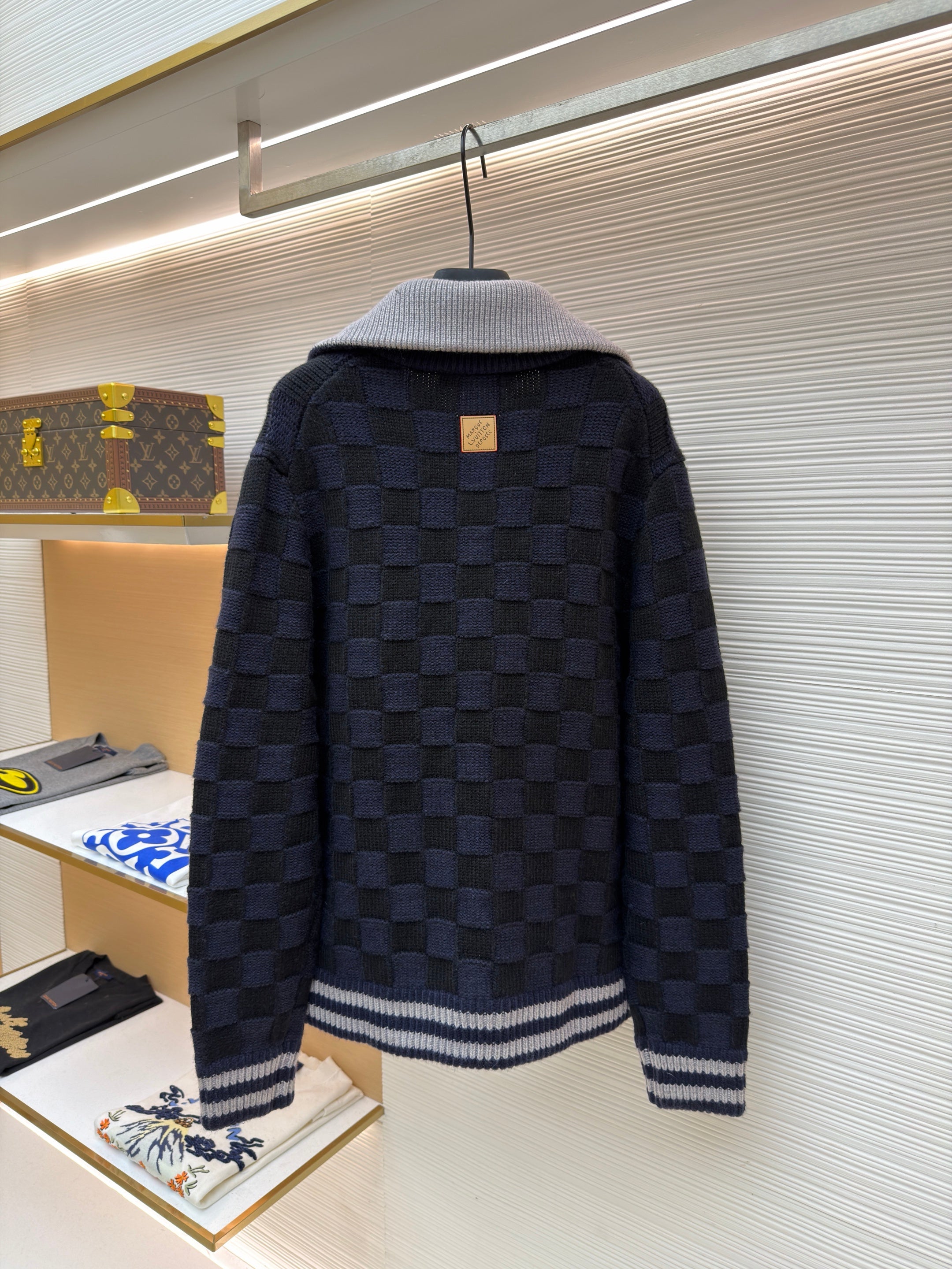 Blouson Damier en maille Lv
